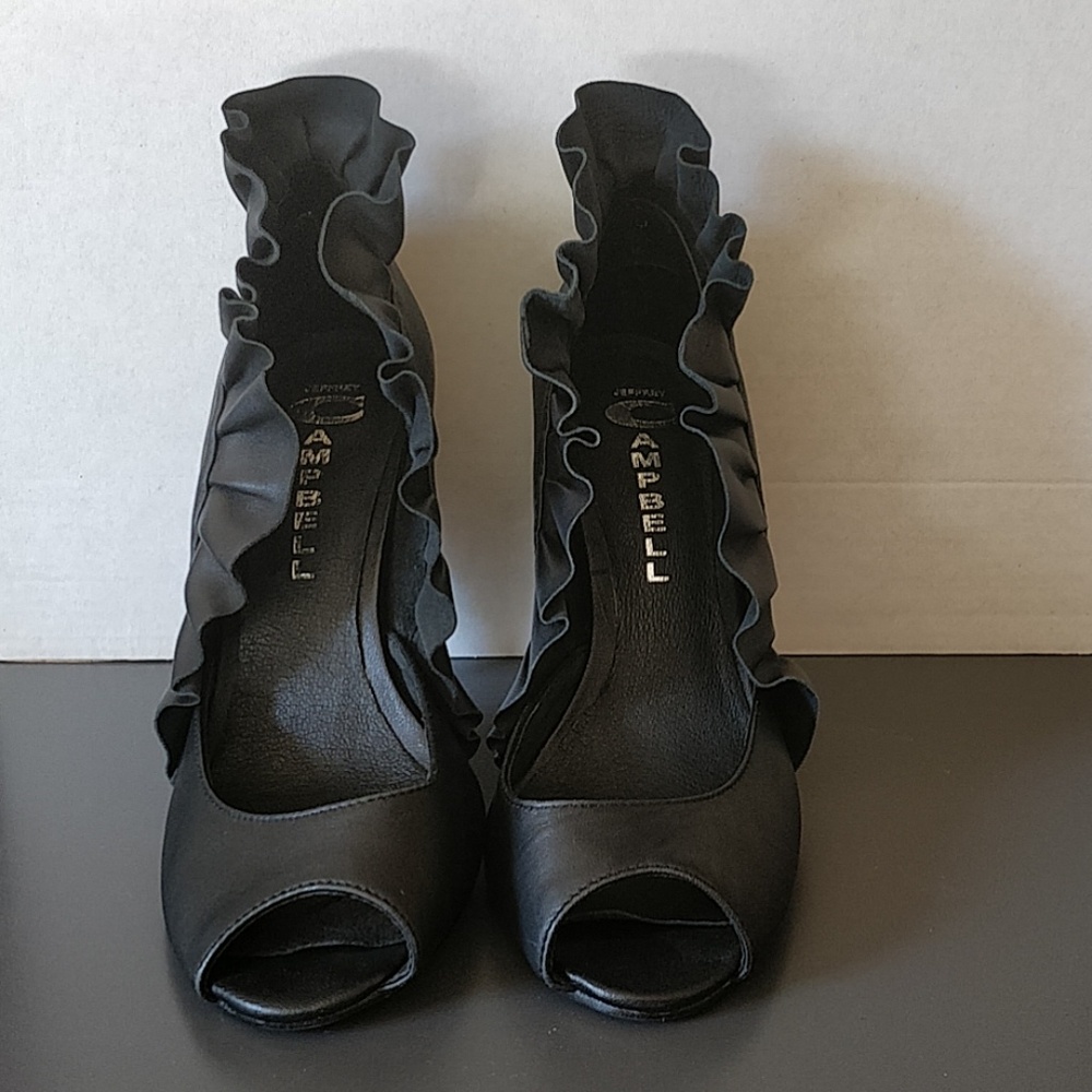 Jeffrey Campbell black unicorn heels. - Picture 2 of 5